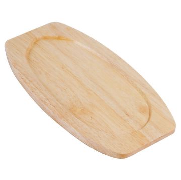 Picture of Olympia Hevea Board for Cast Iron Sizzle Platter 315x170mm for GG133