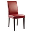 Picture of Bolero Faux Leather Dining Chairs Red (Pack of 2)