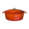 Picture of Vogue Orange Oval Casserole Dish 6Ltr