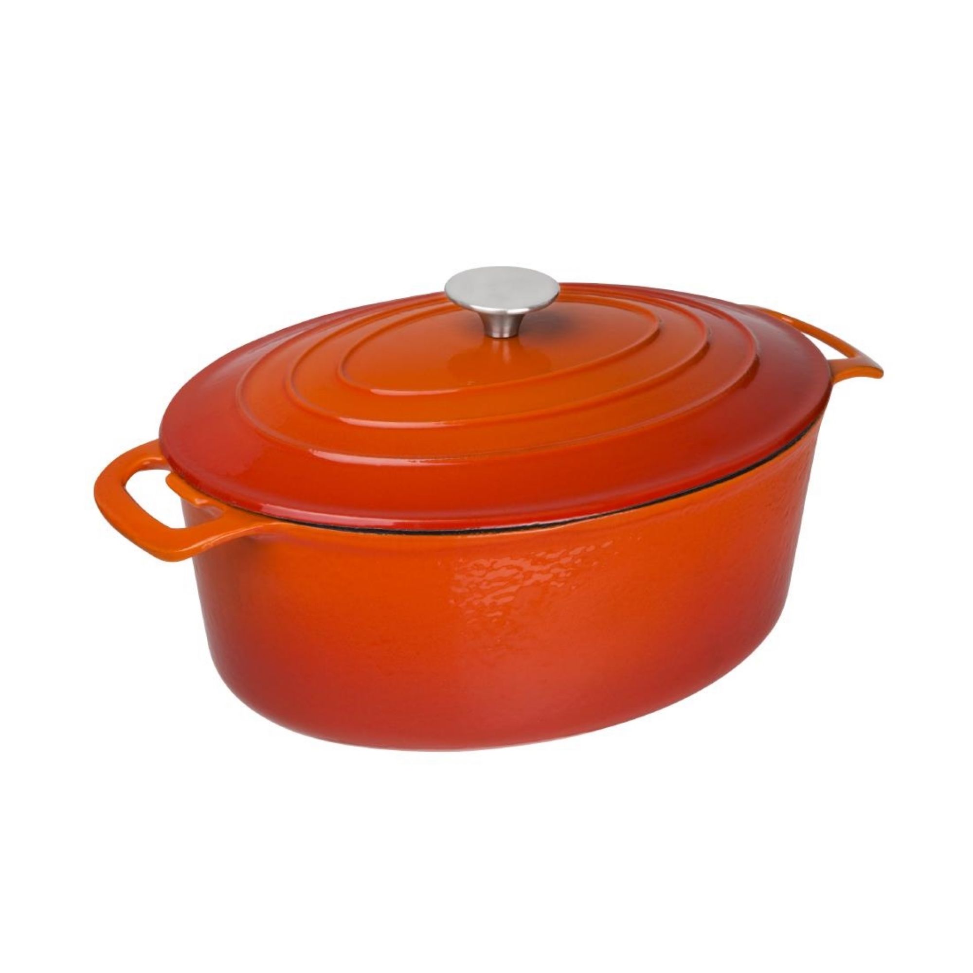 Picture of Vogue Orange Oval Casserole Dish 6Ltr