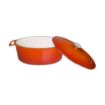 Picture of Vogue Orange Oval Casserole Dish 6Ltr