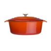 Picture of Vogue Orange Oval Casserole Dish 6Ltr