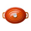 Picture of Vogue Orange Oval Casserole Dish 6Ltr