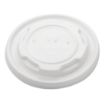 Picture of Vegware Compostable Hot Food Pot Flat Lids 170ml / 6oz and 230ml / 8oz