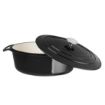 Picture of Vogue Black Oval Casserole Dish 5Ltr