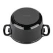 Picture of Vogue Black Round Casserole Dish 4Ltr