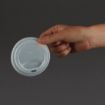 Picture of Vegware Compostable Lids for 340ml & 455ml Coffee Cups (1000 pack)