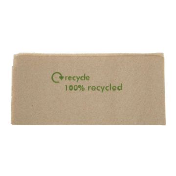 Picture of Swantex Recycled Lunch Napkin Kraft 32x30cm 1ply Pre-Folded (Pack of 6000)