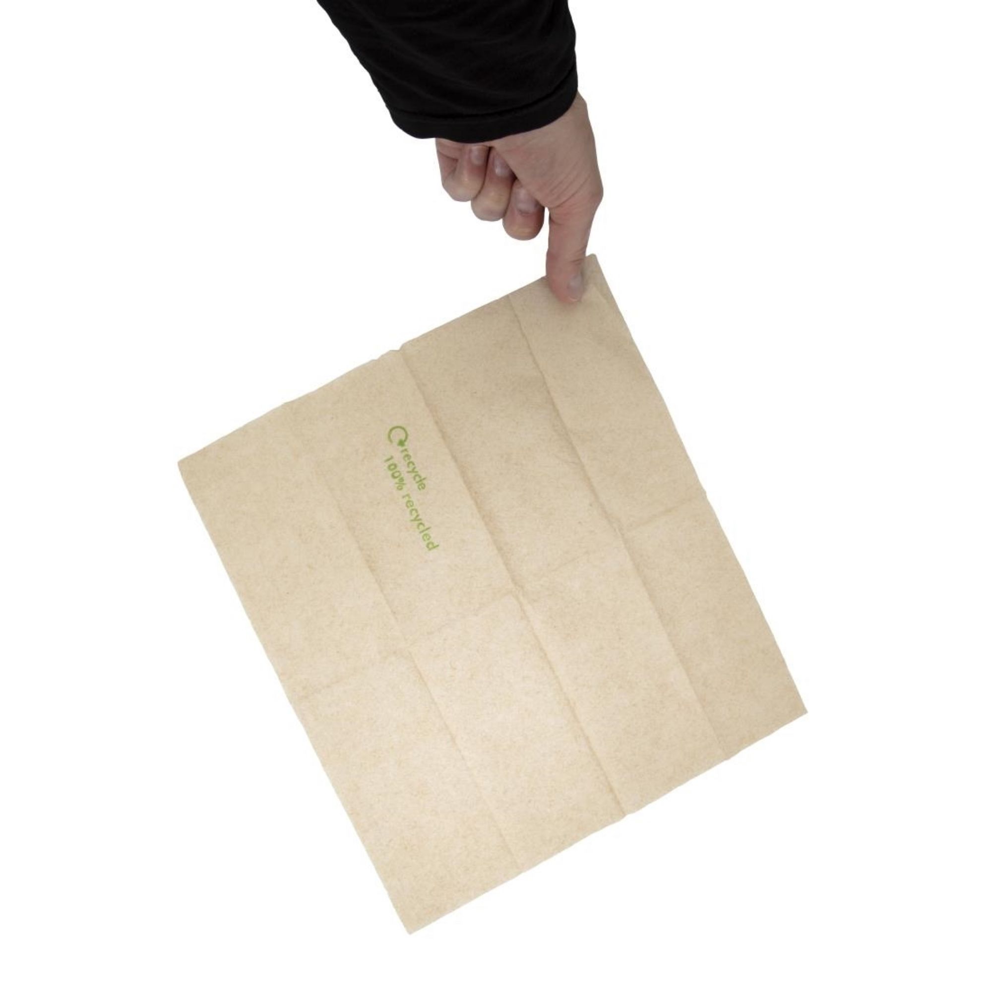 Picture of Swantex Recycled Lunch Napkin Kraft 32x30cm 1ply Pre-Folded (Pack of 6000)