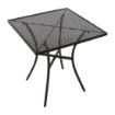 Picture of Bolero Black Steel Patterned Square Bistro Table 700mm