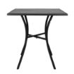 Picture of Bolero Black Steel Patterned Square Bistro Table 700mm