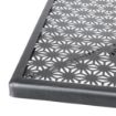 Picture of Bolero Black Steel Patterned Square Bistro Table 700mm
