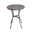 Picture of Bolero Round Steel Patterned Bistro Table Grey 600mm