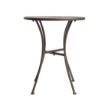 Picture of Bolero Round Steel Patterned Bistro Table Grey 600mm