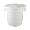 Picture of Vogue Polypropylene Round Container Bin White 76Ltr