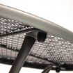 Picture of Bolero Round Steel Patterned Bistro Table Grey 600mm