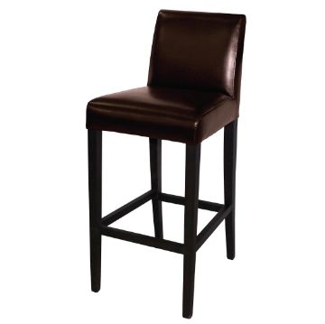 Picture of Bolero Faux Leather High Bar Stool Brown (Single)