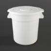 Picture of Vogue Polypropylene Round Container Bin White 38Ltr