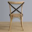 Picture of Bolero Natural Bentwood Chairs with Metal Cross Backrest (Pack of 2)