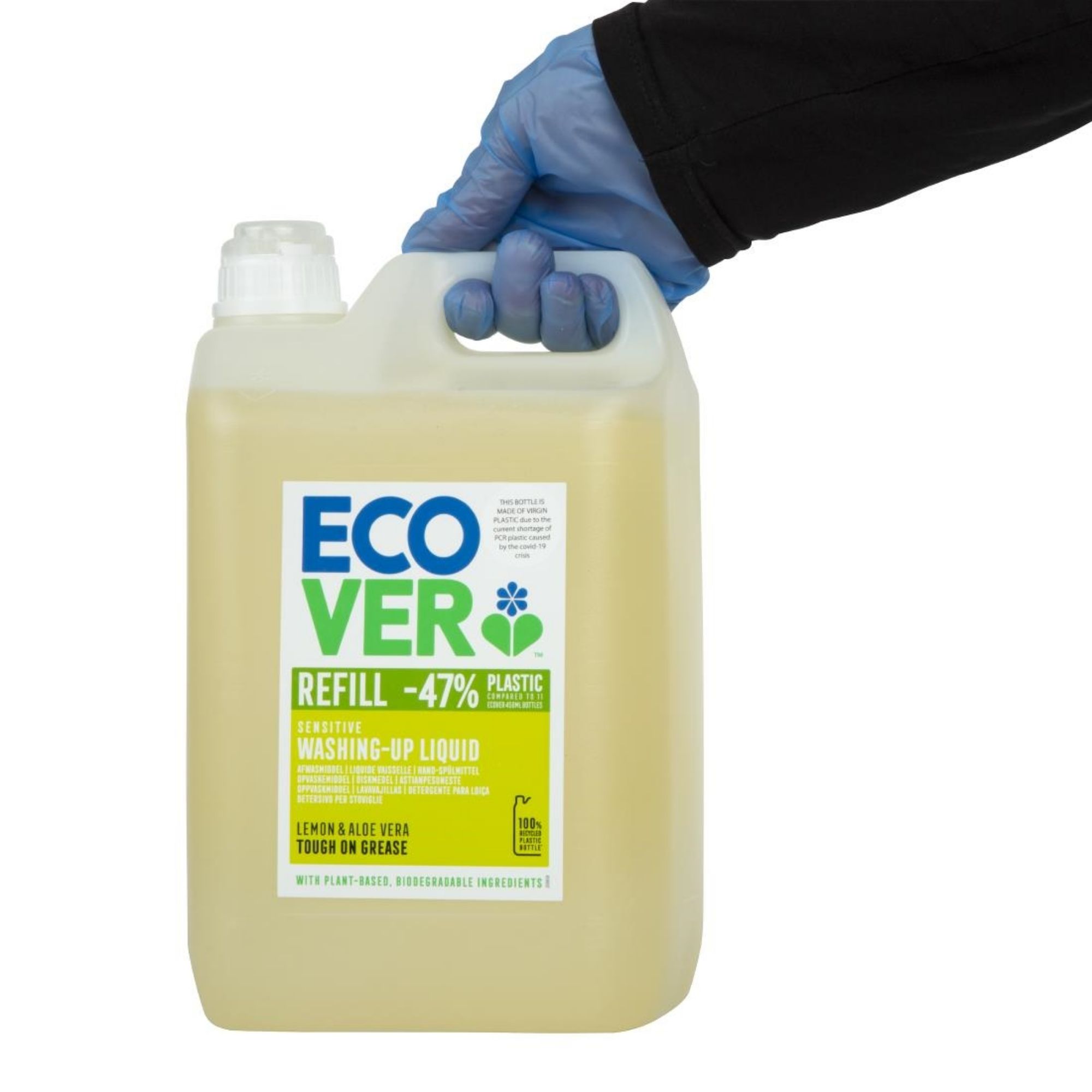 Picture of Ecover Lemon and Aloe Vera Washing Up Liquid Concentrate 5Ltr