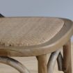Picture of Bolero Natural Bentwood Chairs with Metal Cross Backrest (Pack of 2)