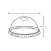 Picture of Vegware Compostable Cold Cup Domed Lids 340ml / 12oz and 455ml / 16oz (1000 pack)