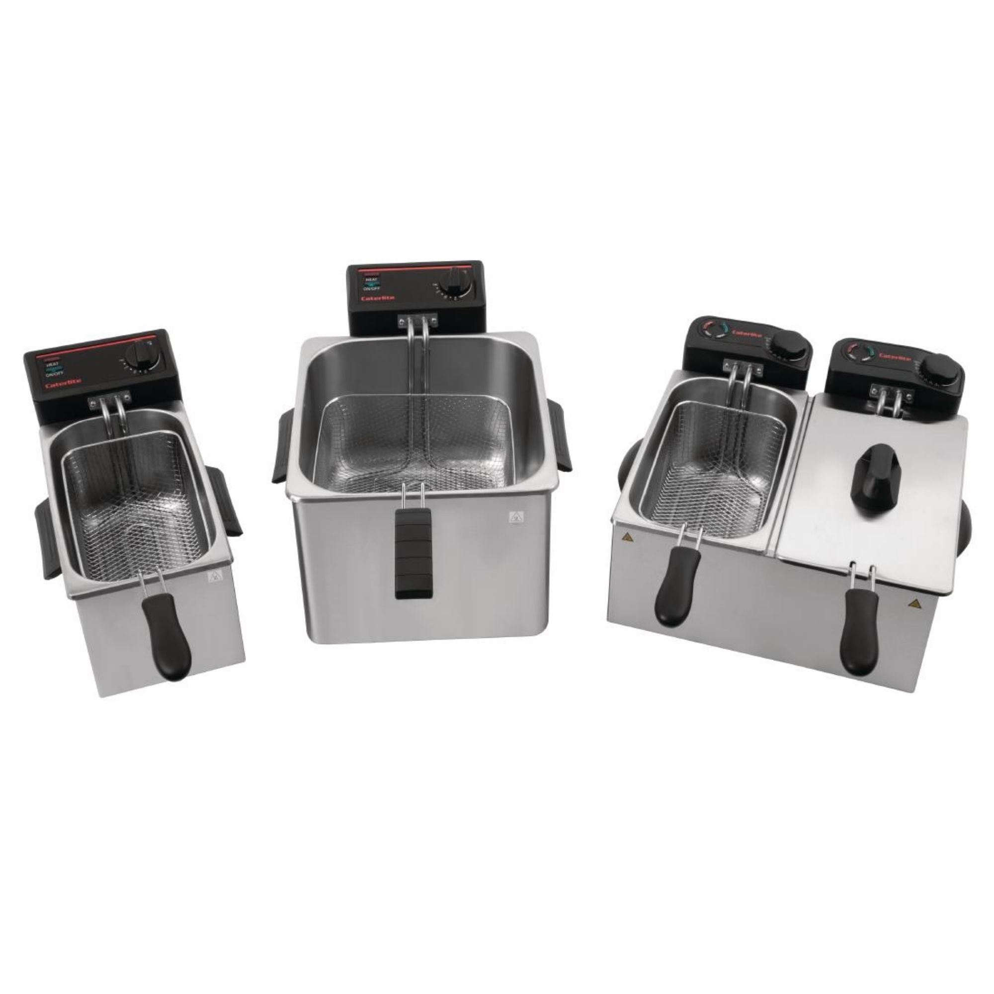 Picture of Caterlite Light Duty Twin Tank Twin Basket Electric Fryer 2x2kW