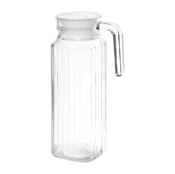 Picture of Olympia Ribbed Glass Jugs 1Ltr (Pack of 6)