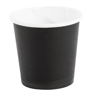 Picture of Fiesta Recyclable Espresso Cups Single Wall Black (1000 Pack)