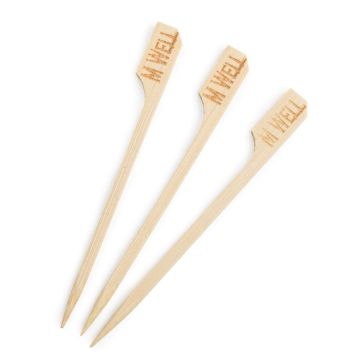 Picture of Biodegradable Bamboo Steak Markers Medium Well (100 pack)
