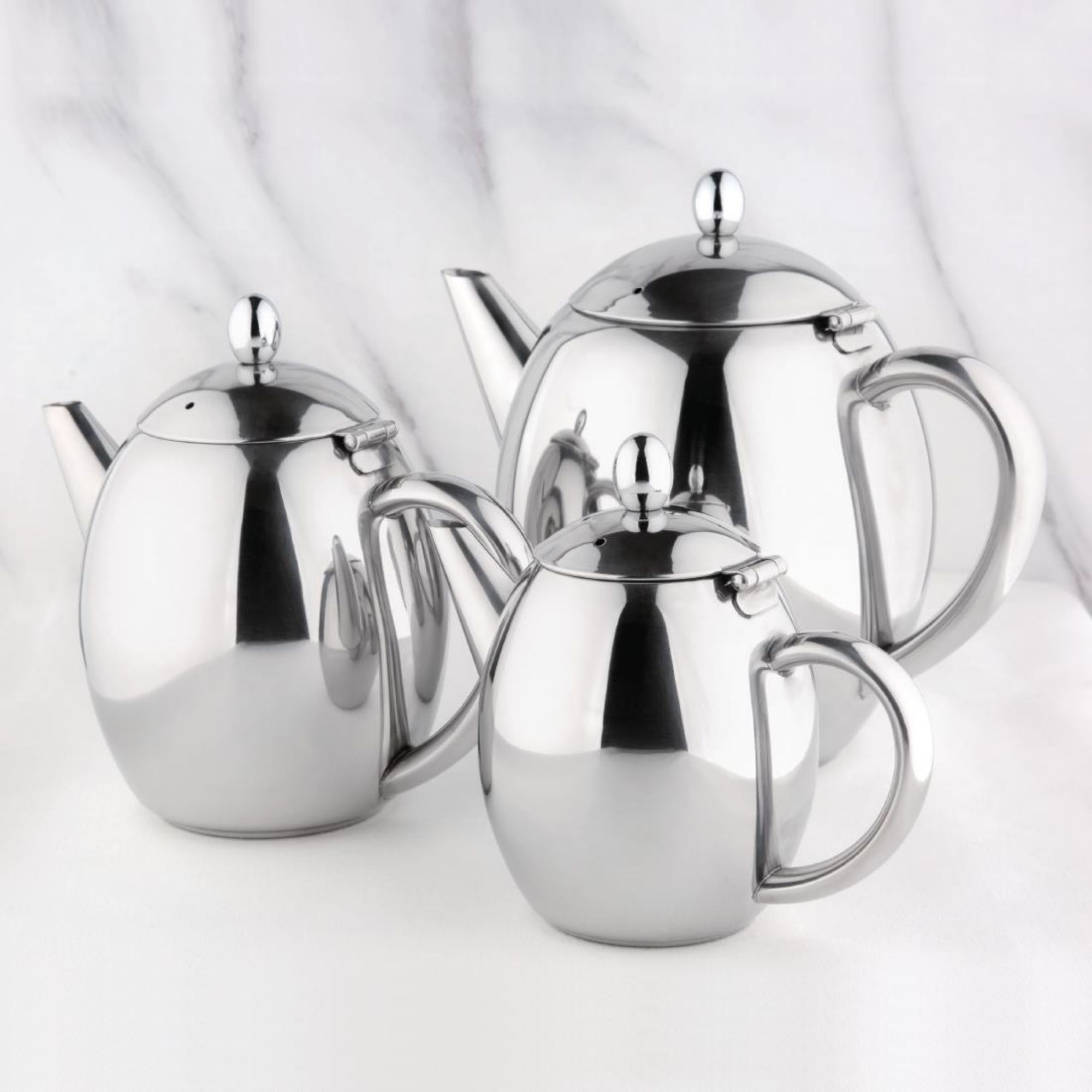 Picture of Olympia Richmond Stainless Steel Teapot 1Ltr