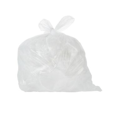 Picture of Jantex Small White Swing Bin Liners 50Ltr (Pack of 1000)