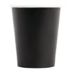 Picture of Fiesta Recyclable Coffee Cups Single Wall Black 225ml / 8oz (Pack of 50) - GF041