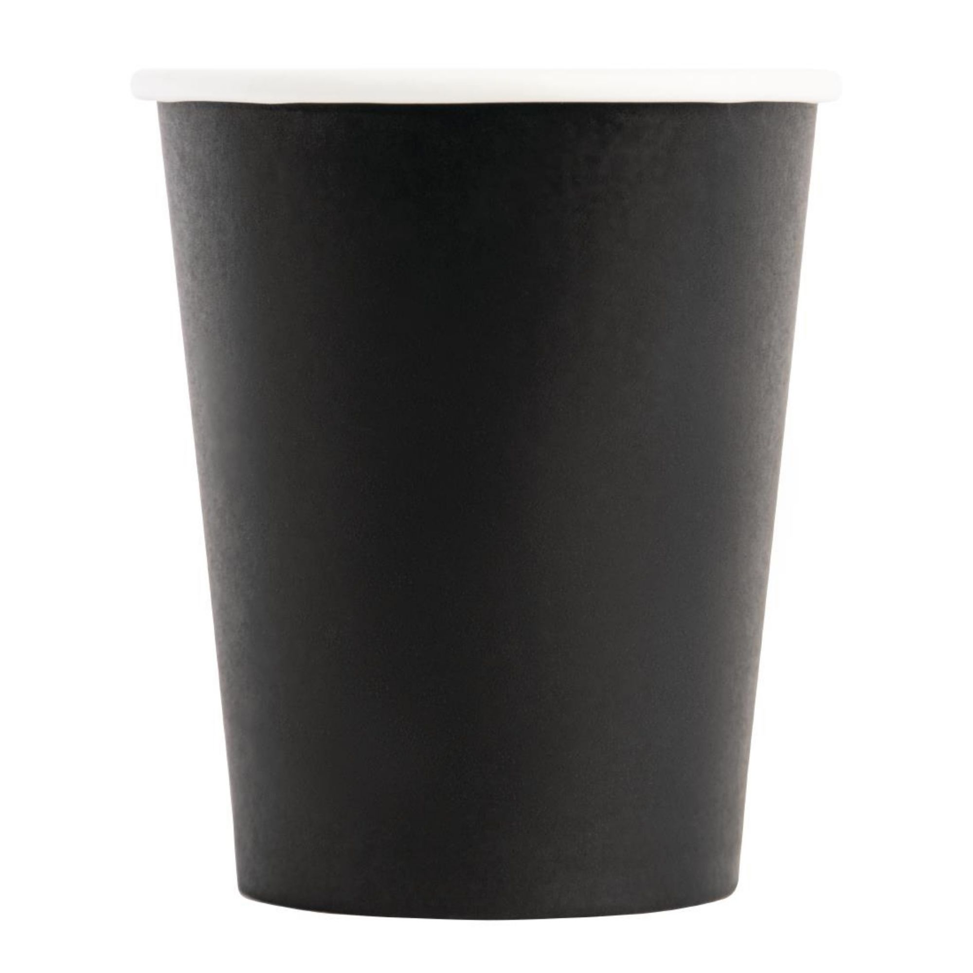 Picture of Fiesta Recyclable Coffee Cups Single Wall Black 225ml / 8oz (Pack of 50)