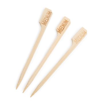 Picture of Biodegradable Bamboo Steak Markers Medium (100 Pack)