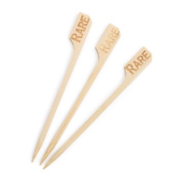 Picture of Biodegradable Bamboo Steak Markers Rare (100 Pack)