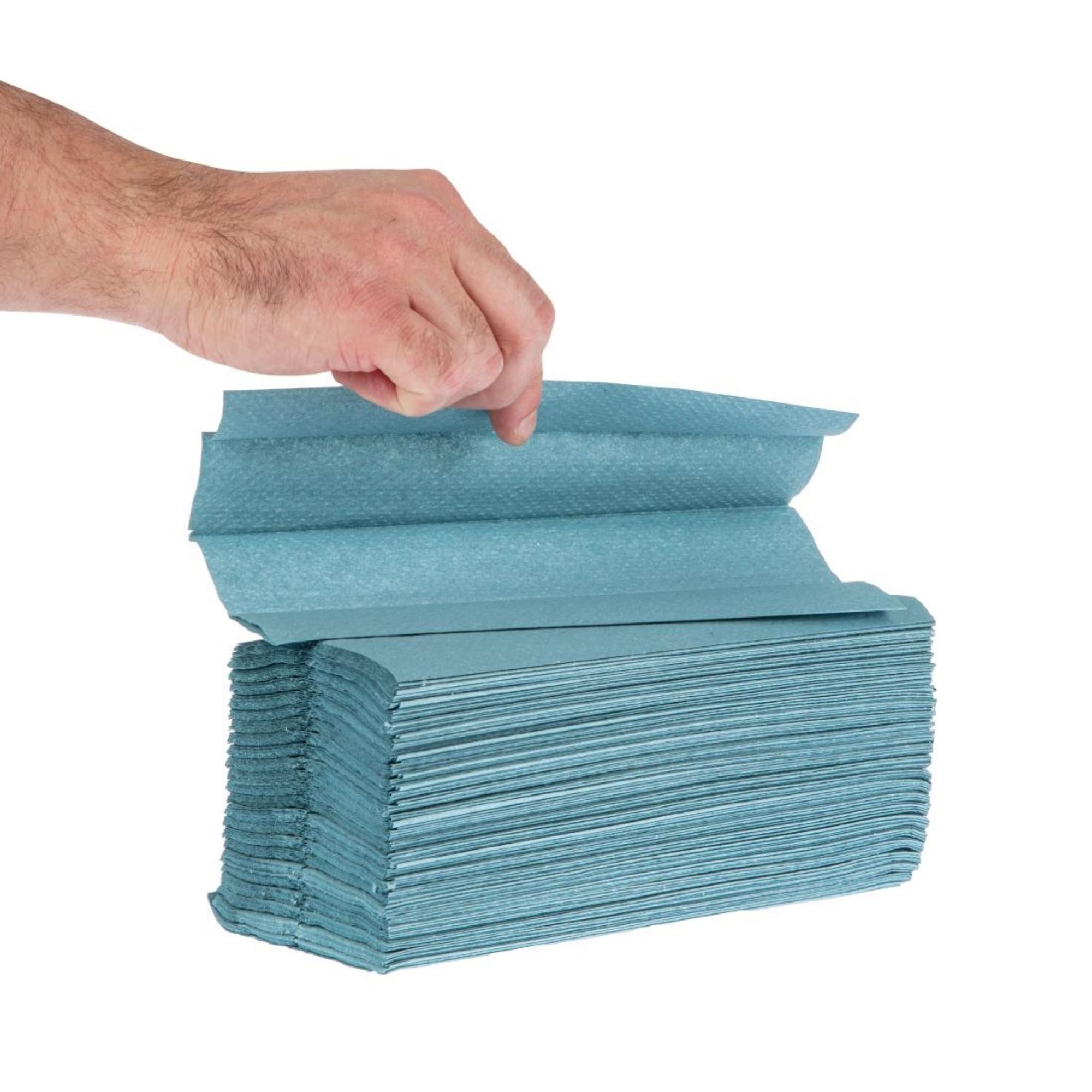 Picture of Jantex C Fold Paper Hand Towels Blue 1-ply 2640 sheets