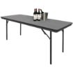 Picture of Bolero ABS Rectangular Folding Table Grey 6ft (Single)
