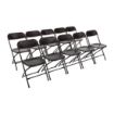 Picture of Bolero PP Folding Chairs Black (Pack of 10)