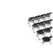 Picture of Bolero PP Folding Chairs Black (Pack of 10)