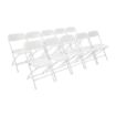Picture of Bolero PP Folding Chairs White (Pack of 10)