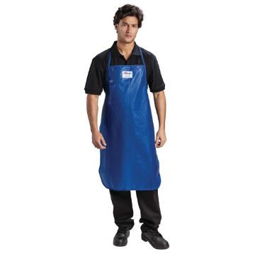 Picture of Burnguard Nylon QuicKlean Bib Apron Blue