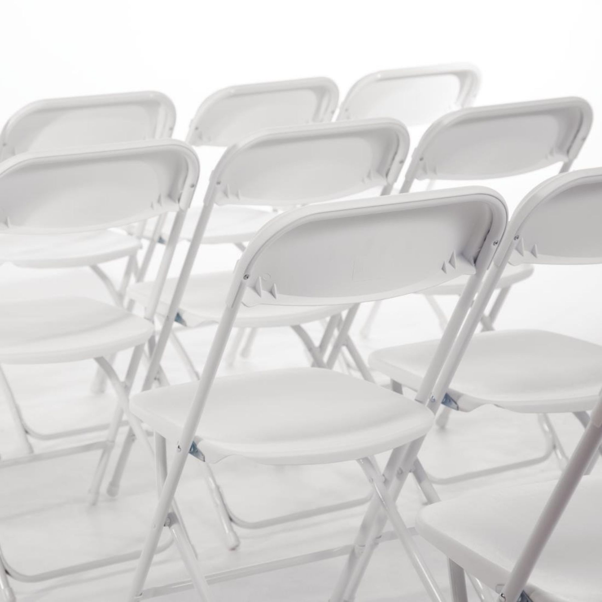 Picture of Bolero PP Folding Chairs White (Pack of 10)