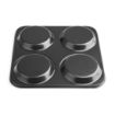 Picture of Vogue Carbon Steel Non-Stick Yorkshire Pudding Tray 4 Cup
