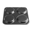 Picture of Vogue Carbon Steel Non-Stick Yorkshire Pudding Tray 4 Cup