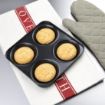 Picture of Vogue Carbon Steel Non-Stick Yorkshire Pudding Tray 4 Cup