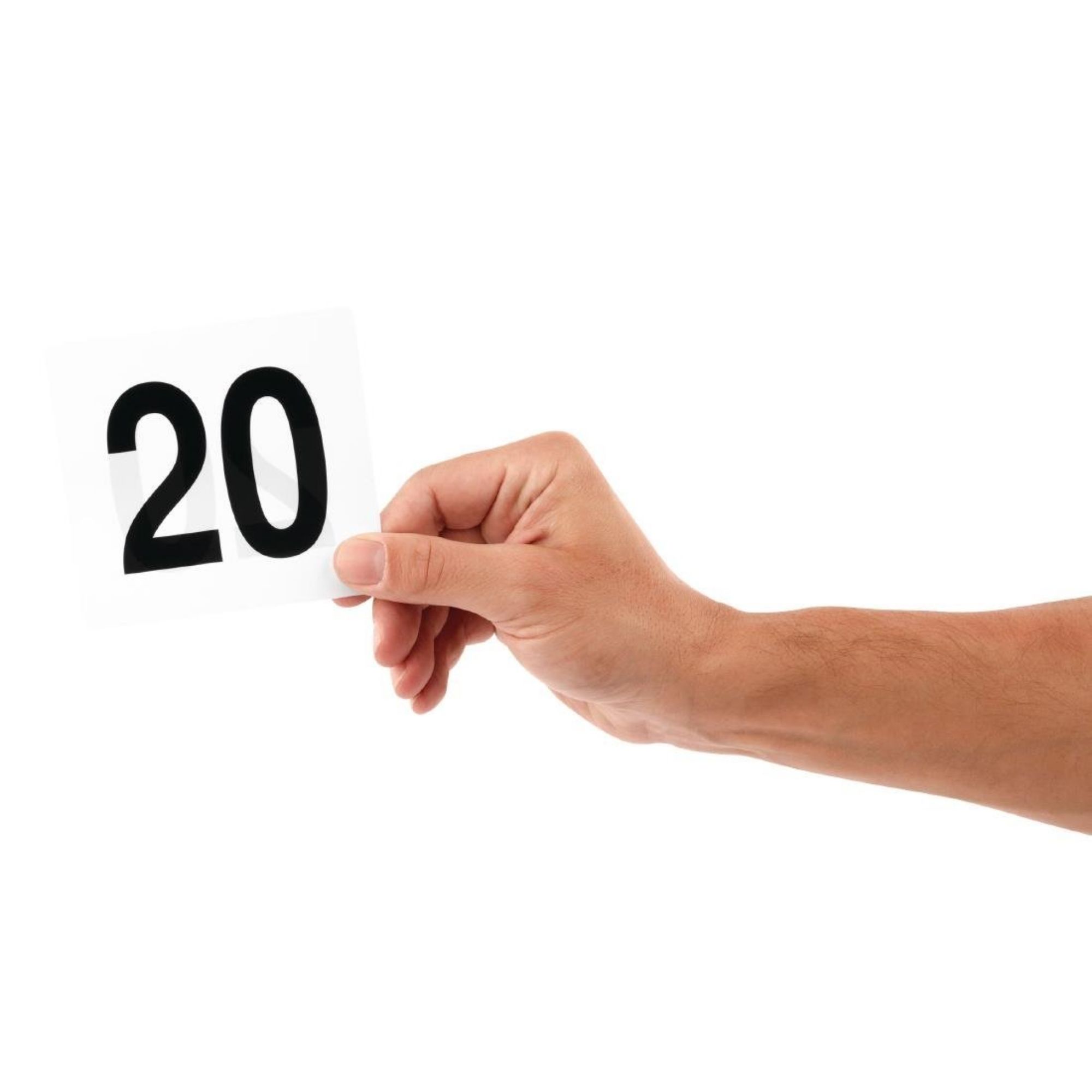 Picture of Olympia Plastic Table Numbers Inserts 1-25