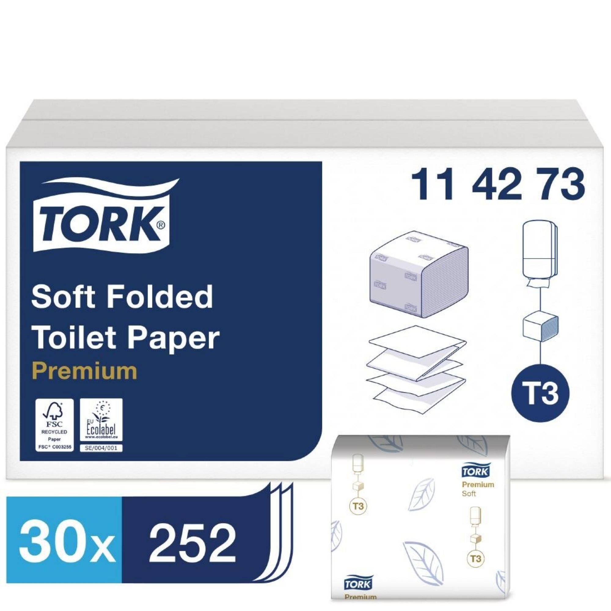 Picture of Tork Premium Folded Toilet Paper 2-Ply (30 Pack)