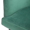Picture of Bolero Lia Velvet Effect Chairs Dark Green (Set of 2)