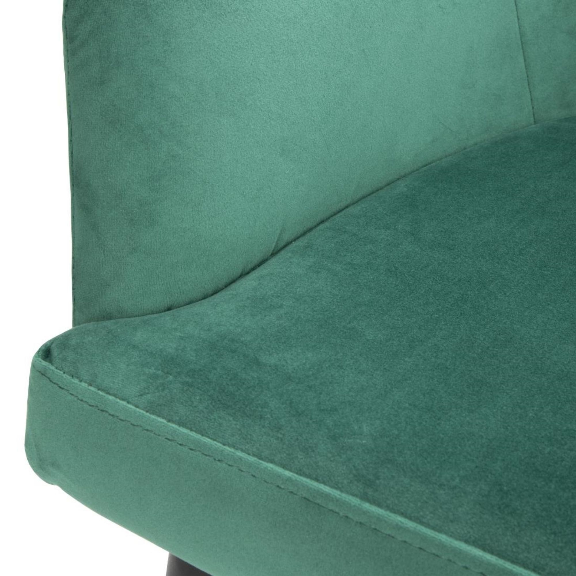 Picture of Bolero Lia Velvet Effect Chairs Dark Green (Set of 2)